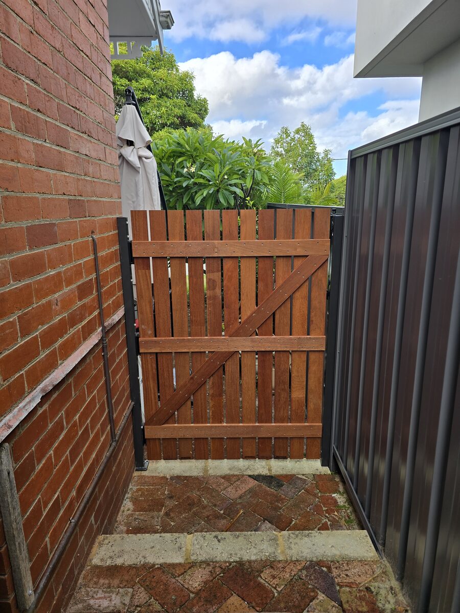 Hardwood gate, Perth WA